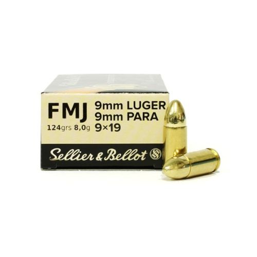 Sellier & Bellot 9x19 FMJ 124grs.