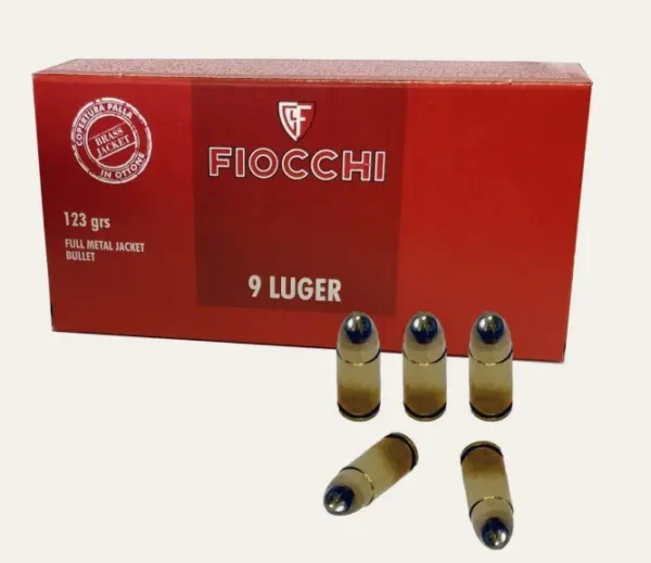 FIOCCHI 9X19 FMJ 124grs.